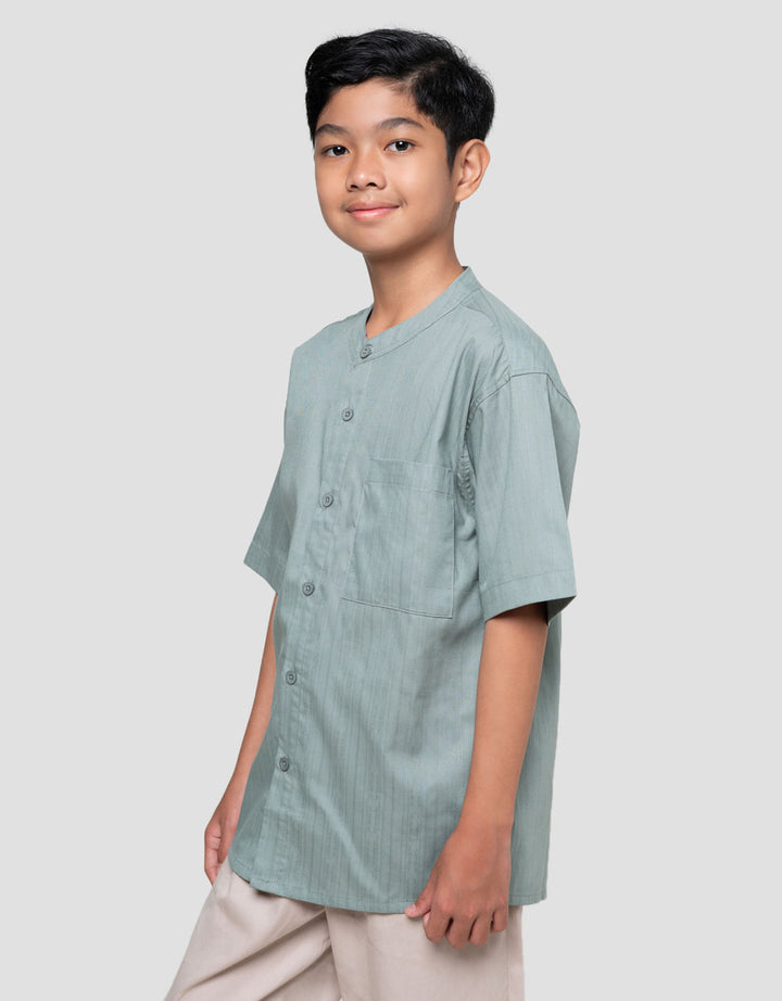 Nevada Casual Solid Dobby Baju Koko Anak Laki-laki