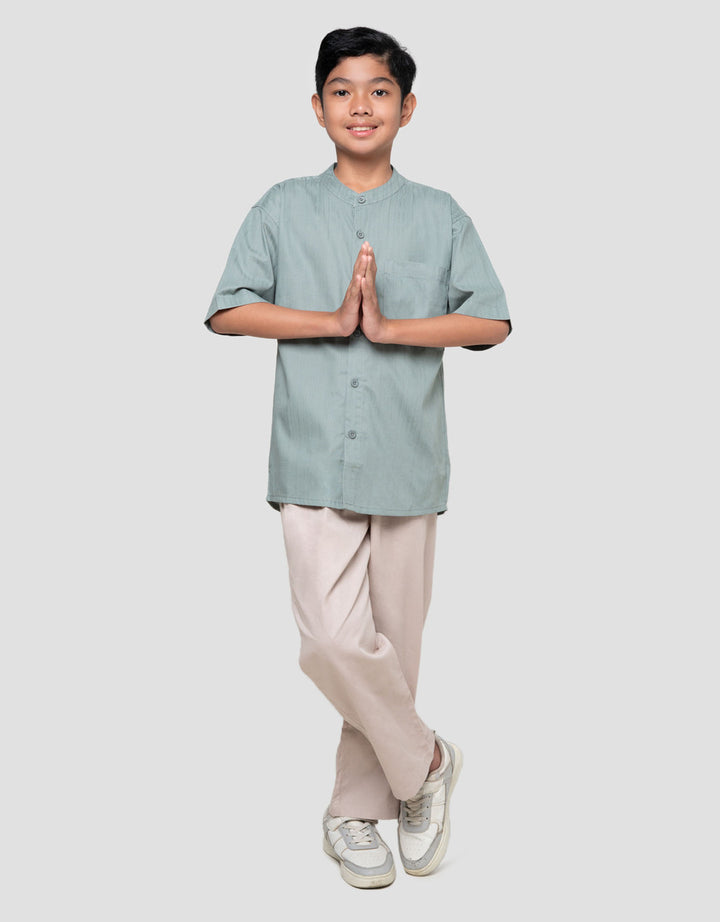 Nevada Casual Solid Dobby Baju Koko Anak Laki-laki