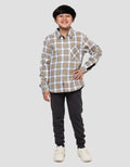 Nevada Checks Plaid Kemeja Anak Laki-laki