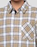 Nevada Checks Plaid Kemeja Anak Laki-laki
