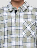 Nevada Checks Plaid Kemeja Anak Laki-laki