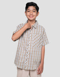 Nevada Plaid Checks With Pocket Kemeja Anak Laki-laki