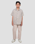 Nevada Plaid Checks With Pocket Kemeja Anak Laki-laki