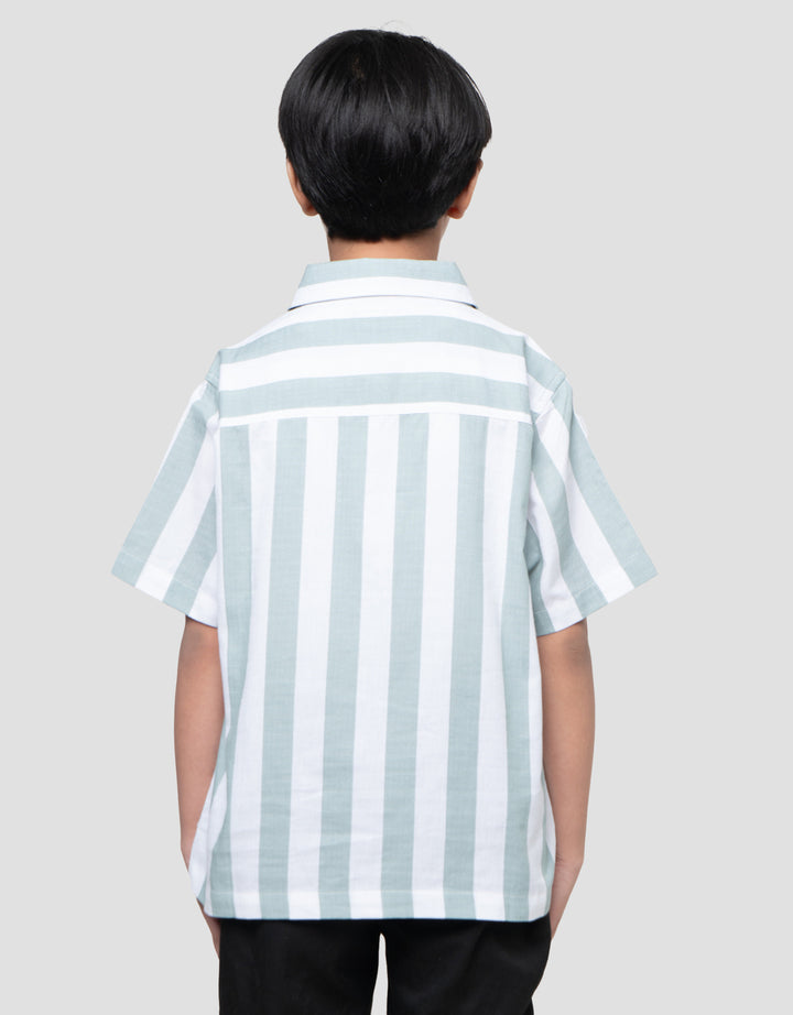 Nevada Awning Stripe With Pocket Kemeja Anak Laki-laki