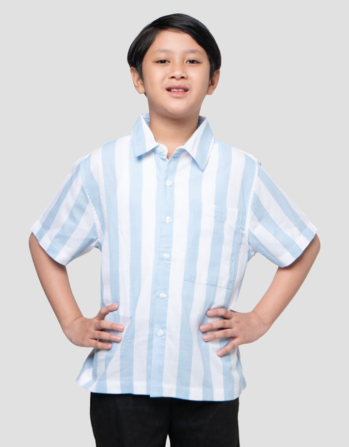 Nevada Awning Stripe With Pocket Kemeja Anak Laki-laki