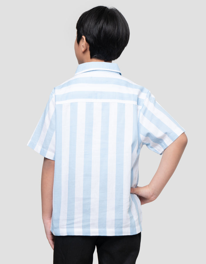 Nevada Awning Stripe With Pocket Kemeja Anak Laki-laki