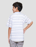 Nevada Pin Stripes Baju Kemeja Koko Anak Laki-laki