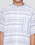 Nevada Pin Stripes Baju Kemeja Koko Anak Laki-laki