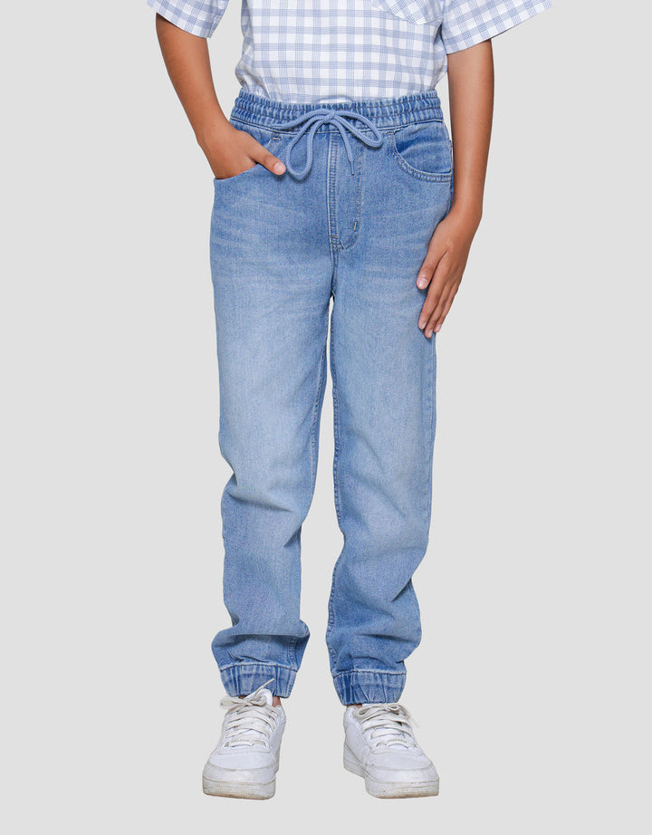 Nevada Non Stretch Celana Jogger Denim Anak Laki-laki