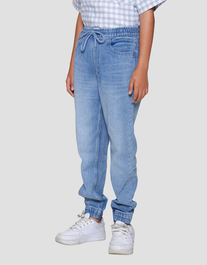 Nevada Non Stretch Celana Jogger Denim Anak Laki-laki
