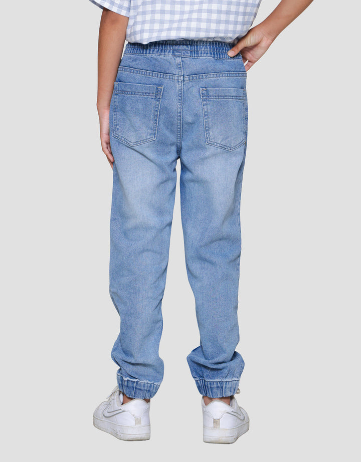 Nevada Non Stretch Celana Jogger Denim Anak Laki-laki