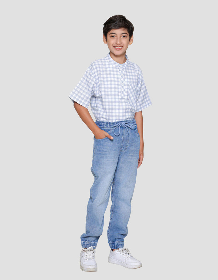 Nevada Non Stretch Celana Jogger Denim Anak Laki-laki