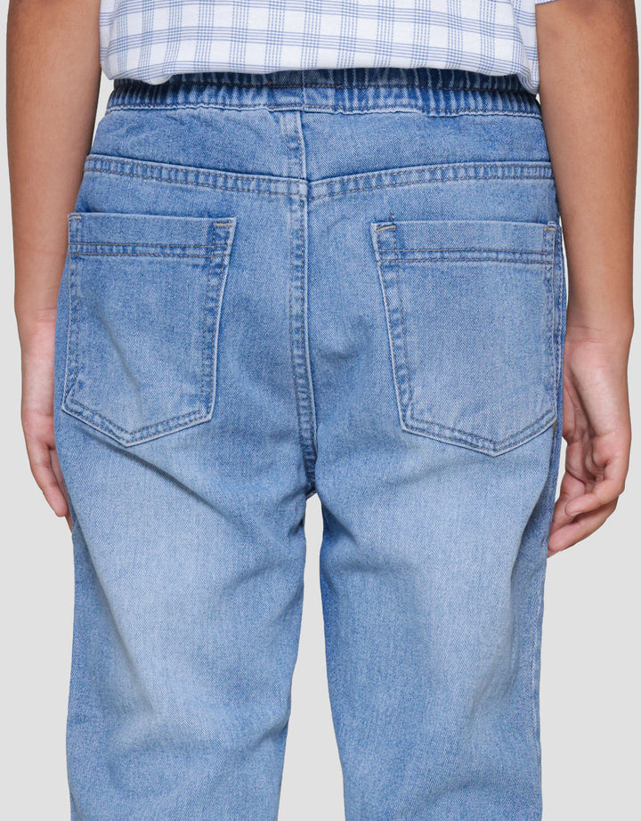 Nevada Non Stretch Celana Jogger Denim Anak Laki-laki