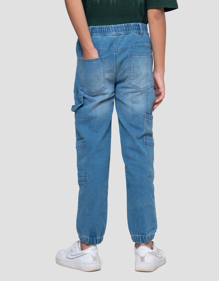 Nevada With Pocket Jogger Denim Anak Laki-laki
