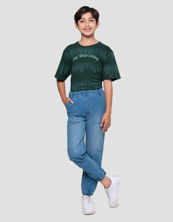 Nevada With Pocket Jogger Denim Anak Laki-laki