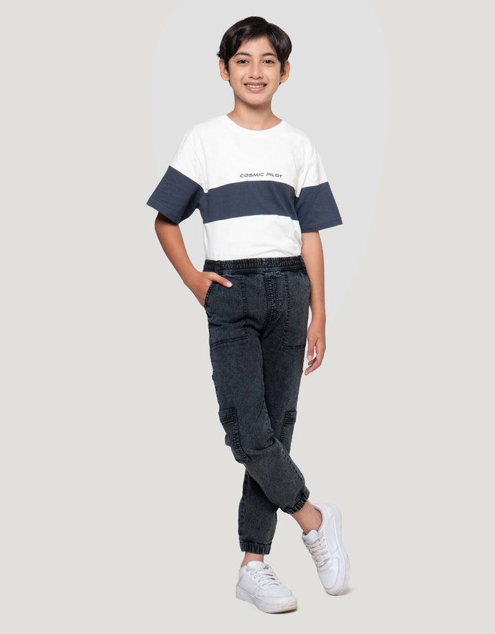 Nevada With Pocket Jogger Denim Anak Laki-laki