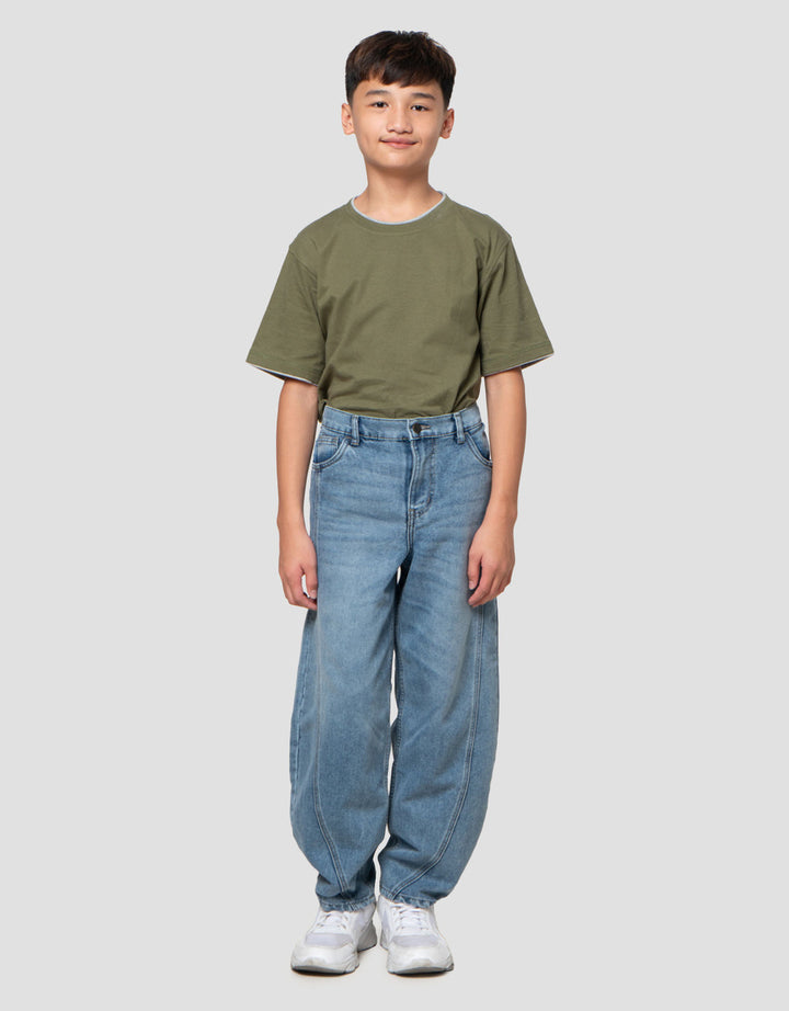 Nevada Barrel Fit Celana Denim Anak Laki-laki