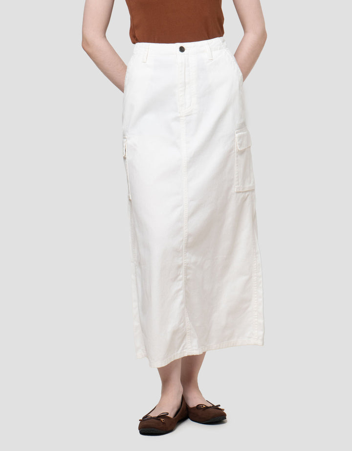 Nevada Twill Straight Rok Panjang Wanita