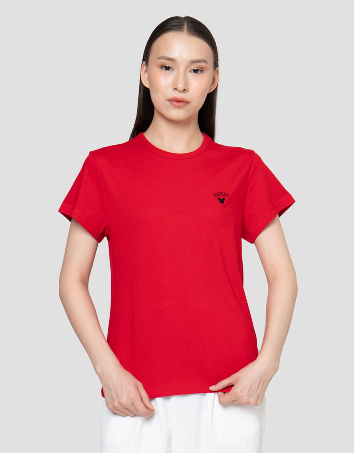 Disney Reg Print Mickey Mouse Kaos Wanita