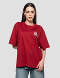 Disney Oversize New Print Mickey Mouse Kaos Oversize Wanita