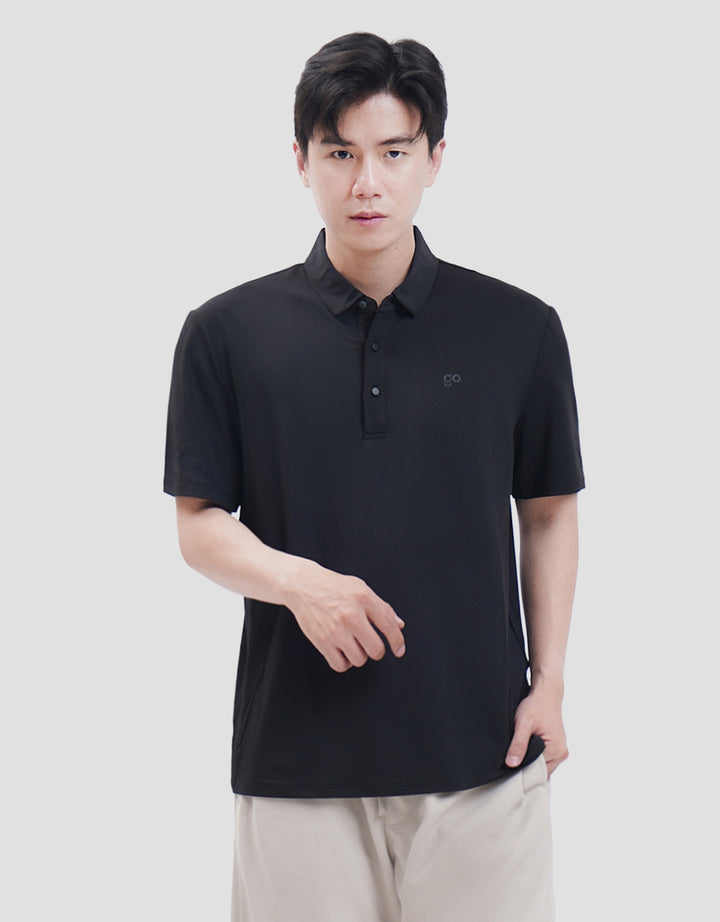 Suko Pattern Sports Shirt Lengan Pendek Kaos Polo Pria
