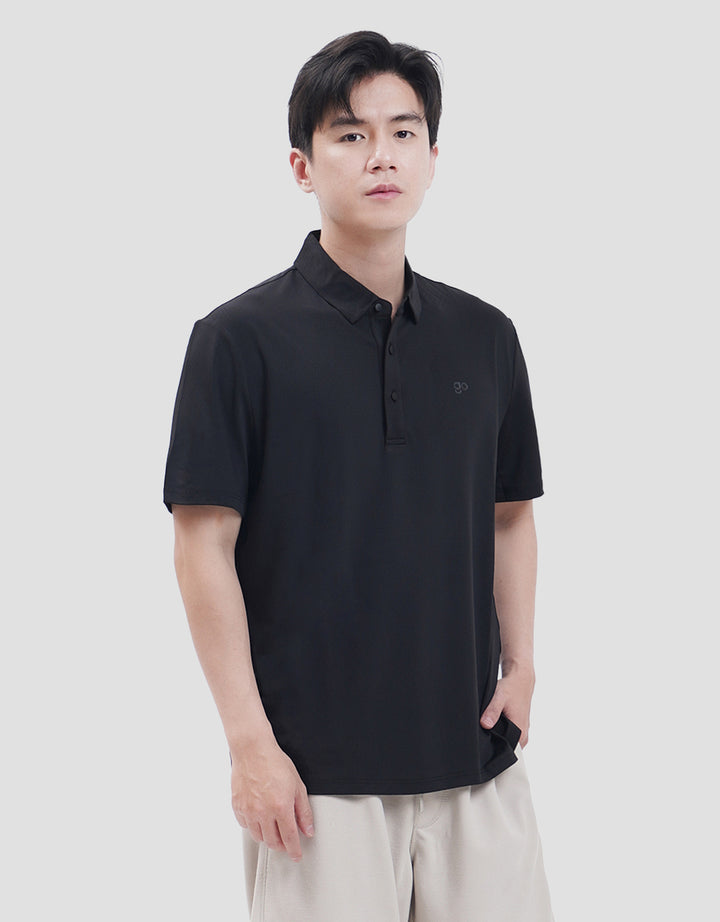 Suko Pattern Sports Shirt Lengan Pendek Kaos Polo Pria