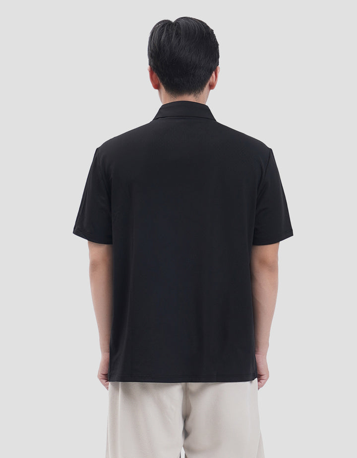 Suko Pattern Sports Shirt Lengan Pendek Kaos Polo Pria