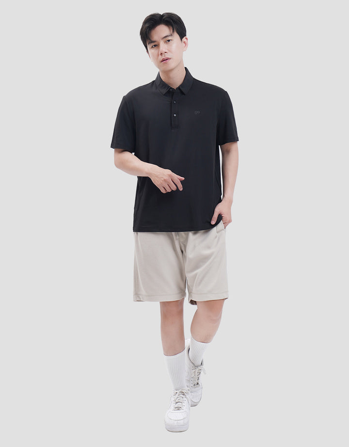 Suko Pattern Sports Shirt Lengan Pendek Kaos Polo Pria