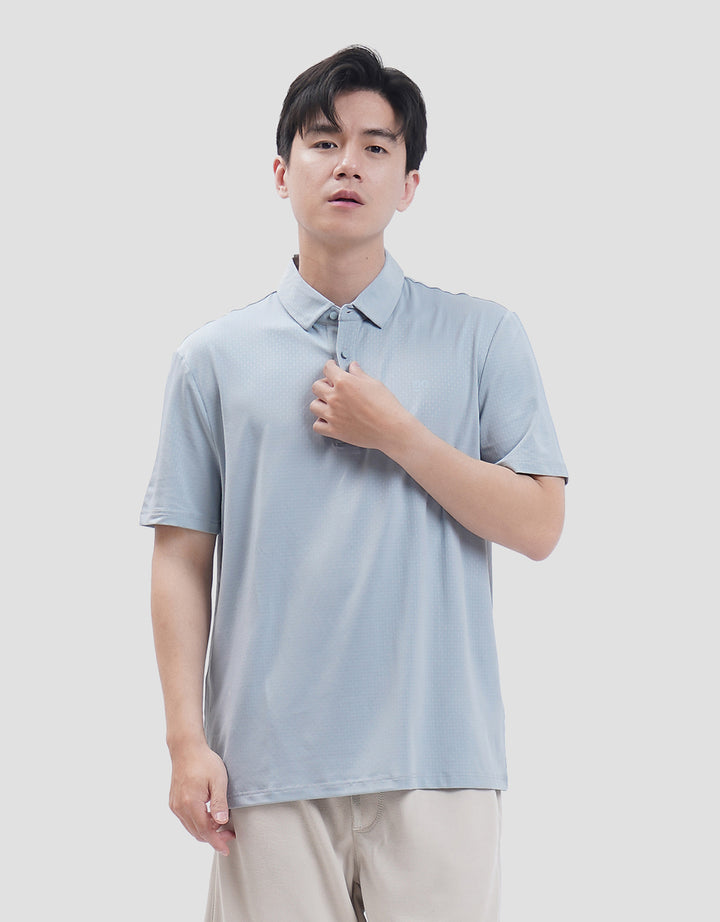 Suko Pattern Sports Shirt Lengan Pendek Kaos Polo Pria