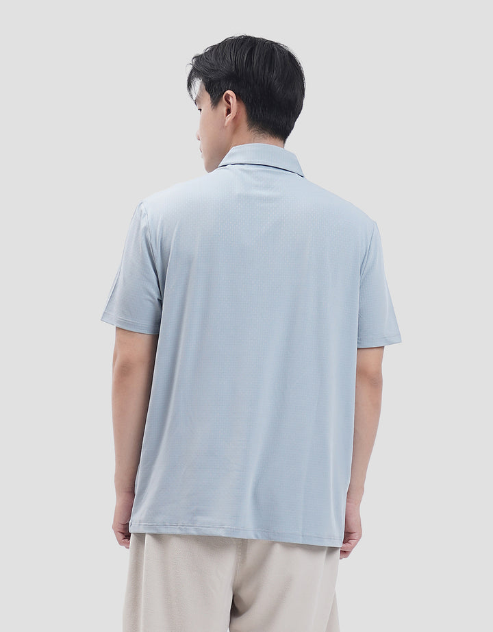 Suko Pattern Sports Shirt Lengan Pendek Kaos Polo Pria