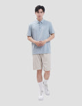 Suko Pattern Sports Shirt Lengan Pendek Kaos Polo Pria