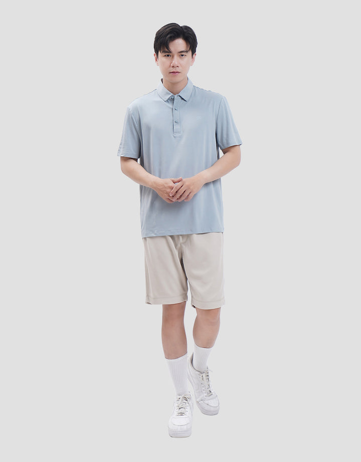 Suko Pattern Sports Shirt Lengan Pendek Kaos Polo Pria