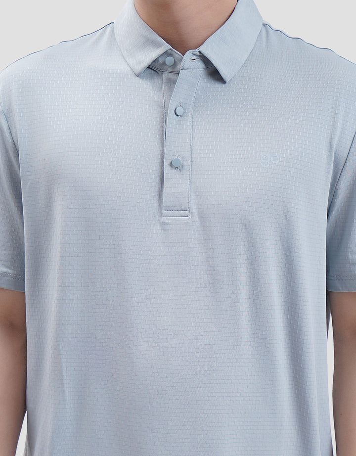 Suko Pattern Sports Shirt Lengan Pendek Kaos Polo Pria
