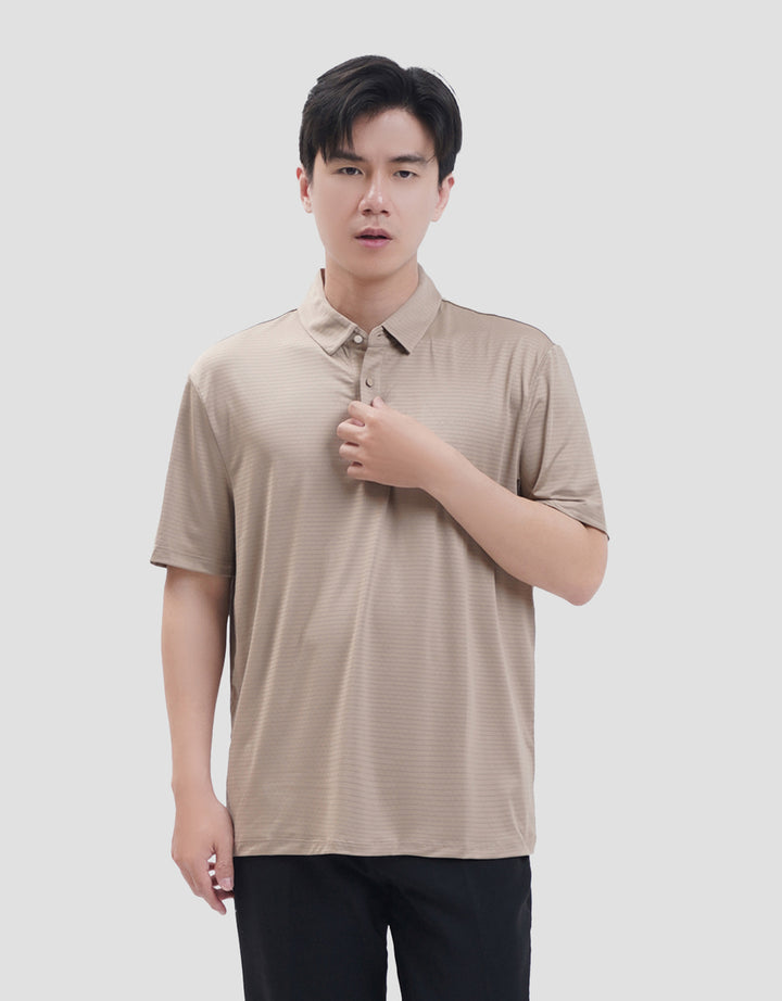 Suko Pattern Sports Shirt Lengan Pendek Kaos Polo Pria