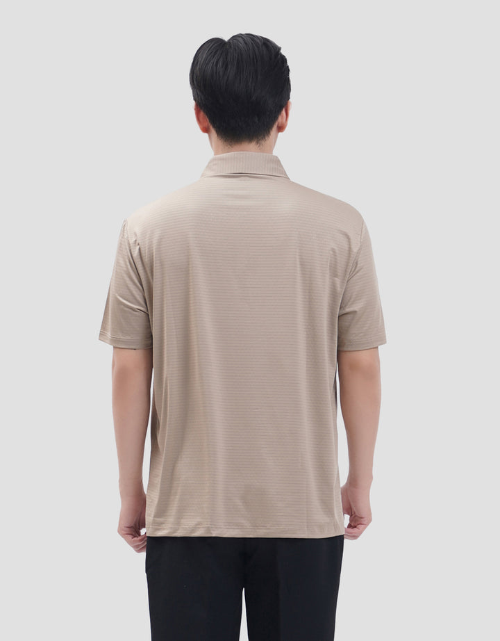Suko Pattern Sports Shirt Lengan Pendek Kaos Polo Pria