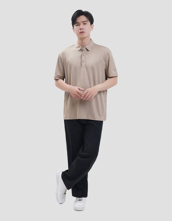 Suko Pattern Sports Shirt Lengan Pendek Kaos Polo Pria