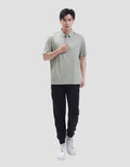 Suko Pattern Sports Shirt Lengan Pendek Kaos Polo Pria