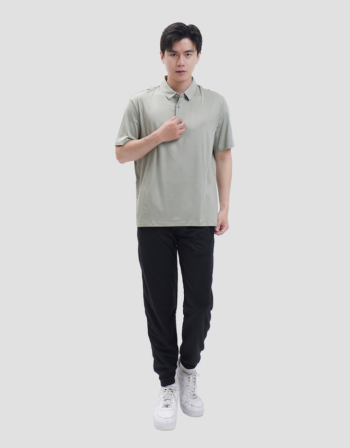Suko Pattern Sports Shirt Lengan Pendek Kaos Polo Pria