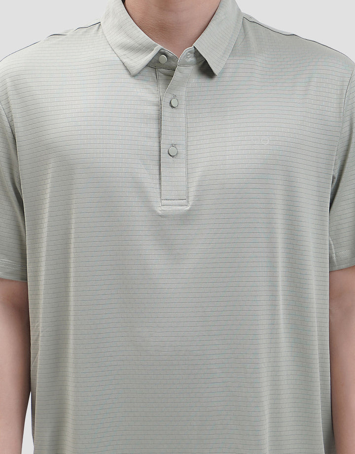 Suko Pattern Sports Shirt Lengan Pendek Kaos Polo Pria