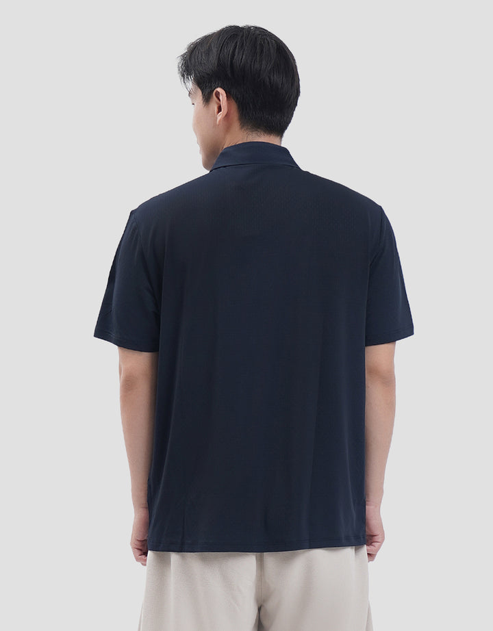 Suko Pattern Sports Shirt Lengan Pendek Kaos Polo Pria
