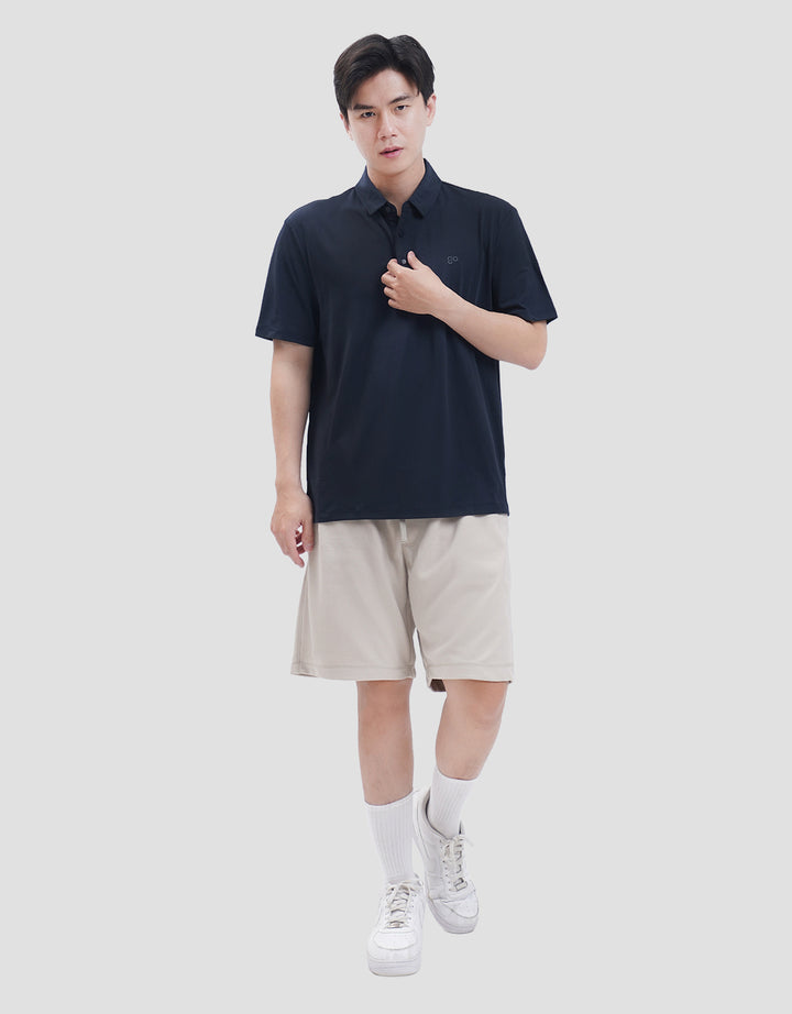 Suko Pattern Sports Shirt Lengan Pendek Kaos Polo Pria