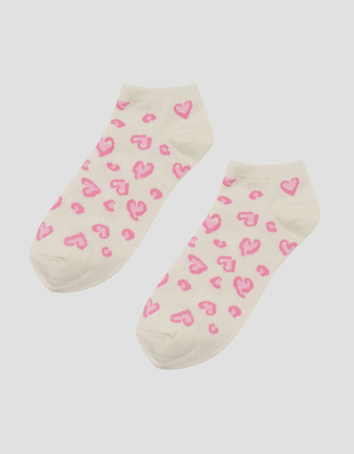 Nevada Ankle Leopard Kaus Kaki Wanita