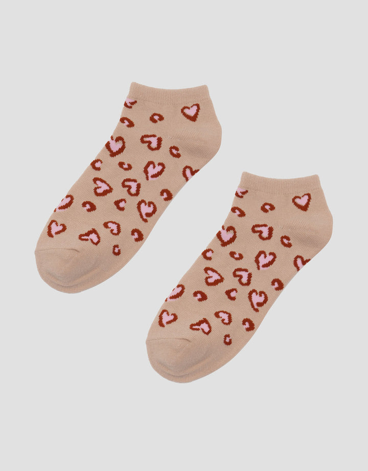 Nevada Ankle Leopard Kaus Kaki Wanita