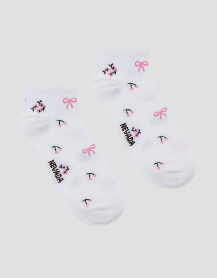 Nevada Ankle Cherry Kaus Kaki Wanita