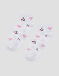 Nevada Ankle Cherry Kaus Kaki Wanita