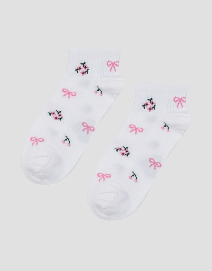 Nevada Ankle Cherry Kaus Kaki Wanita