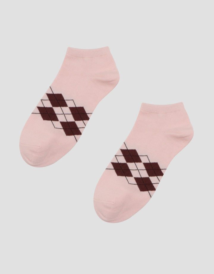 Nevada Ankle Argyle Kaus Kaki Wanita