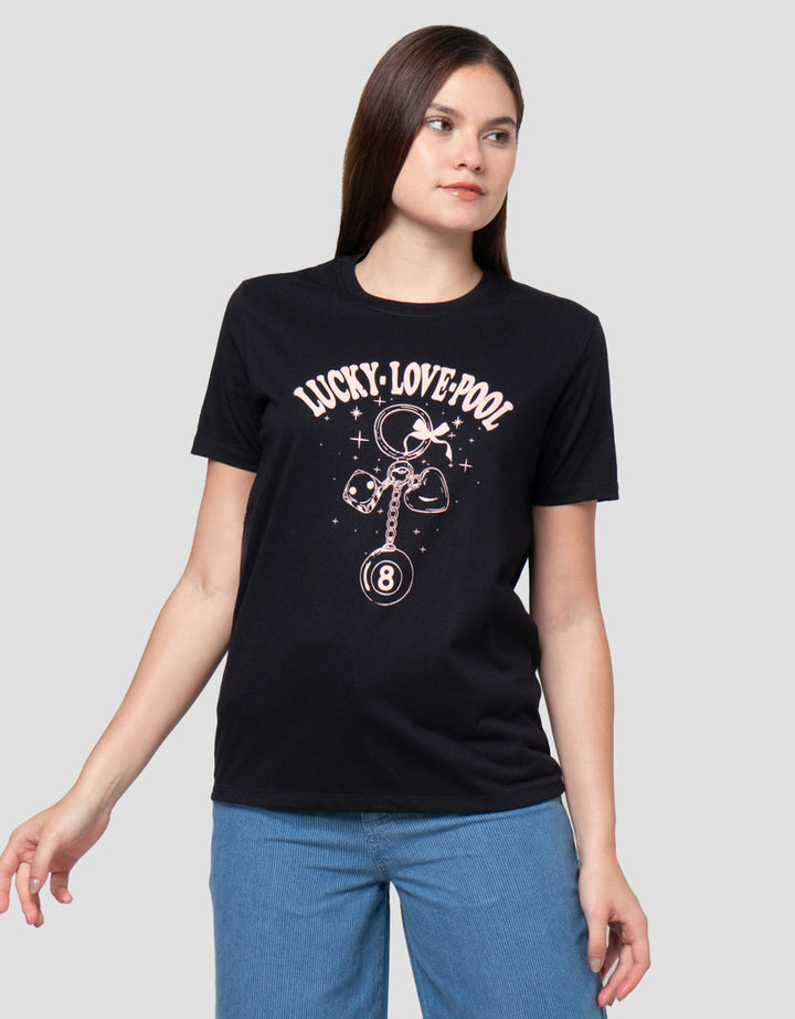 Nevada Cvc Lucky Love Pool Kaos Wanita