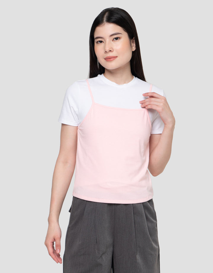 Nevada Two Pieces With Tanktop Kaos Wanita