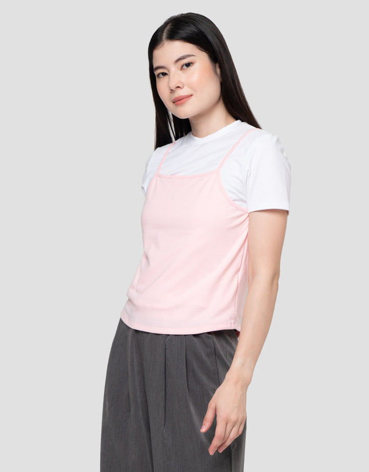 Nevada Two Pieces With Tanktop Kaos Wanita